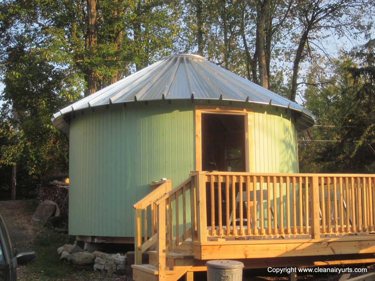 yurt with SCAFCO roof