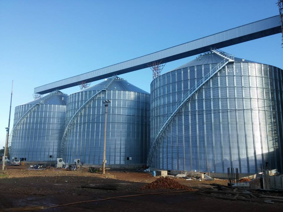 SCAFCO commercial grain bins in Paraguay