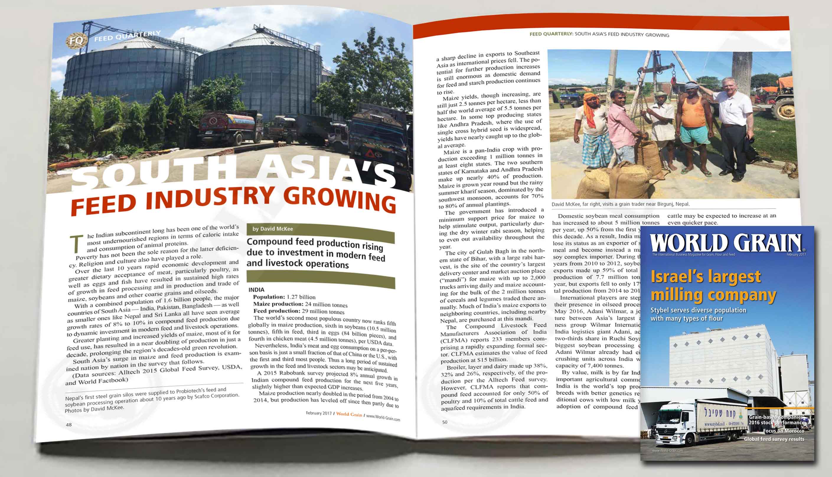 open book picture of world grain article February 2017